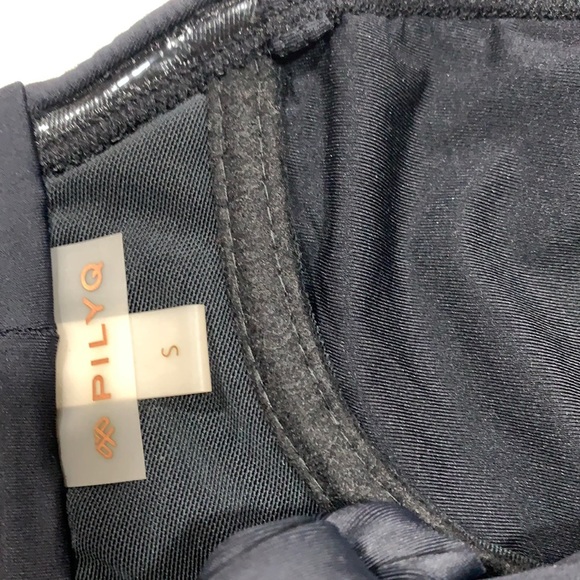 NWOT $82 PILYQ Black Bandeau Tie Bikini Top - Picture 6 of 11